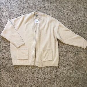 American Eagle Outfitters Cream Cardigan
